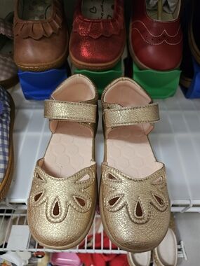 Livie & Luca Petal 2.0 Girls' Gold Mary Jane Shoes Never Worn, No Longer Made